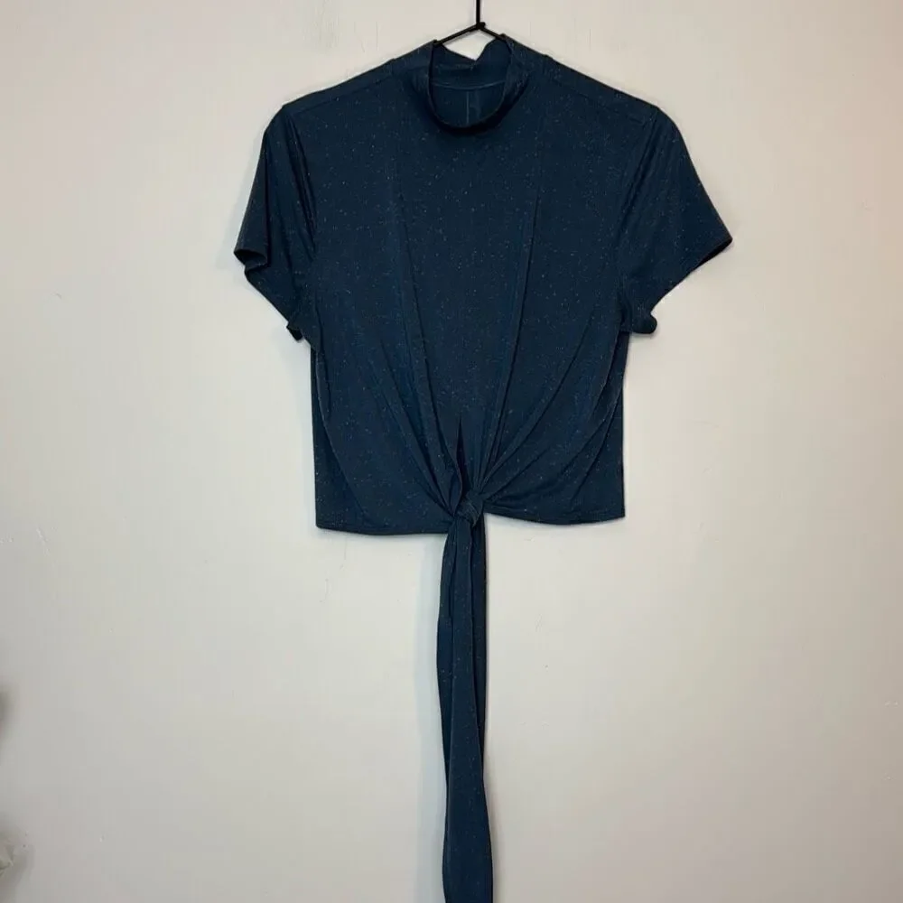 Lululemon Athletica Time to Restore Mock Neck Short Sleeve 8